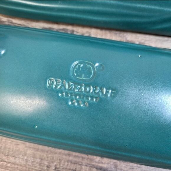 Vintage Pfaltzgraff corn cob dish dark green 6 total stackable - Picture 2 of 8